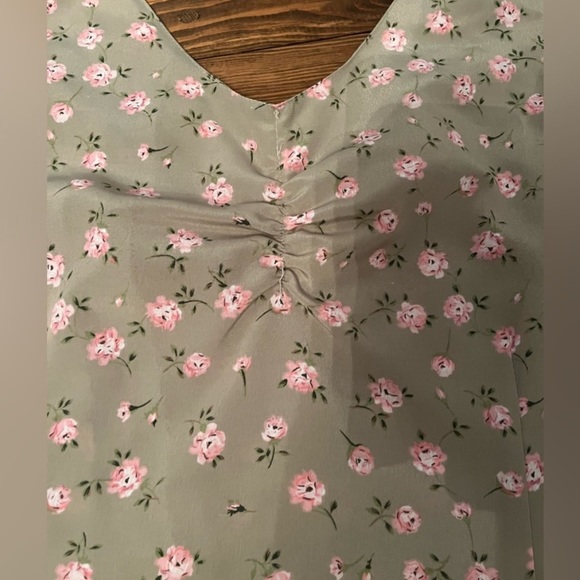 Northern Reflections Green Floral Dress - Picture 3 of 4